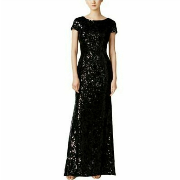 Calvin Klein Black sequence gown - Picture 5 of 5